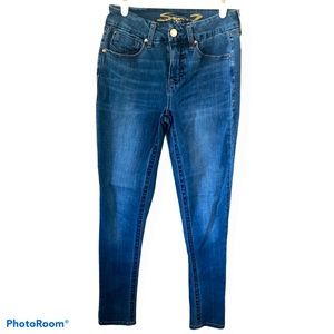 Women’s Seven7 Tummyless High Rise Skinny Denim Blue Jeans Sz 4 Stretch Med Wash